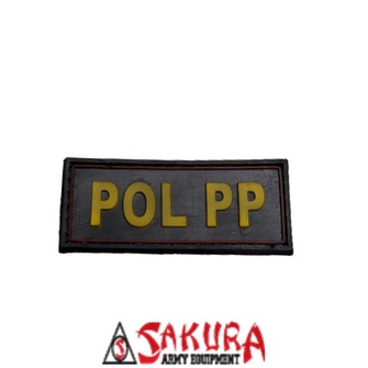 Patch Rubber Velcro SATPOL PP Kecil Perekat Velcro POL PP