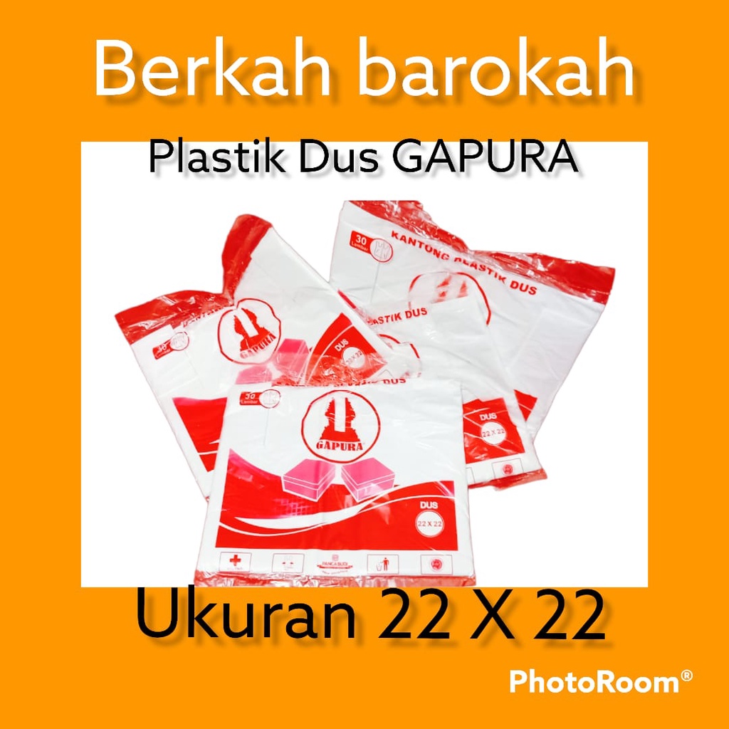 TERMURAHPLASTIK DUS GAPURA ukuran 22 X 22