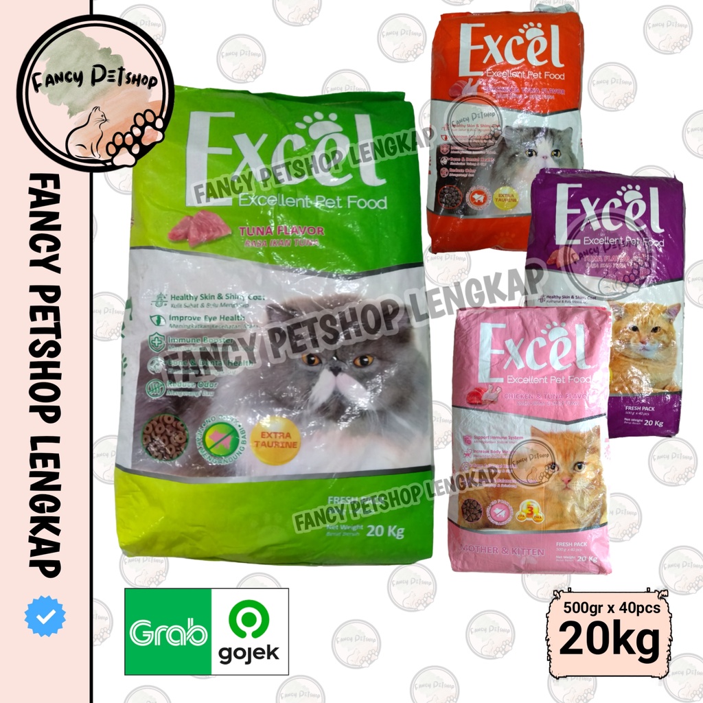 Jual EXCEL CAT FOOD TUNA 20KG all variant makanan kucing excel Shopee