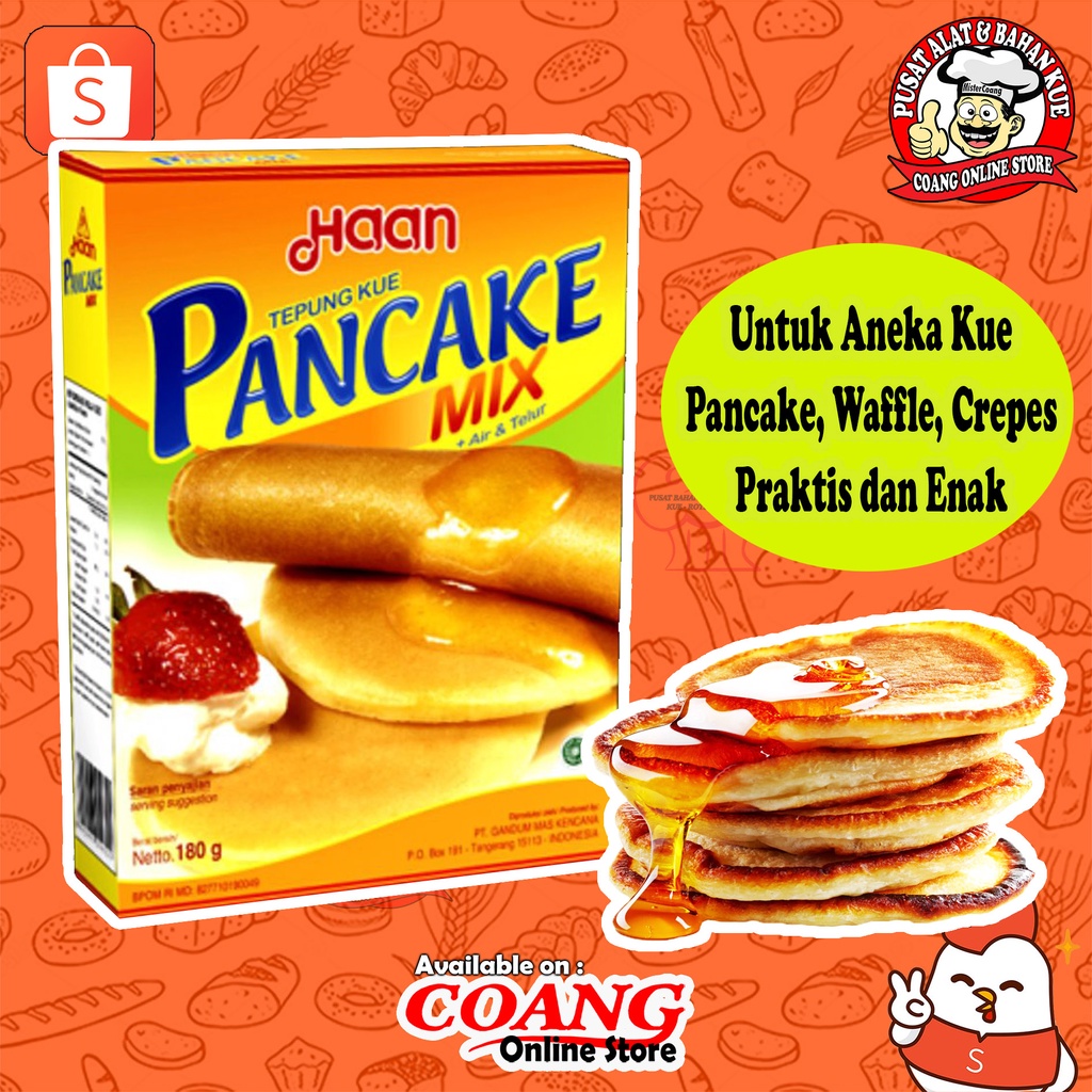 

HAAN PANCAKE MIX ORIGINAL 180 GR - PRAKTIS DAN PASTI ENAK