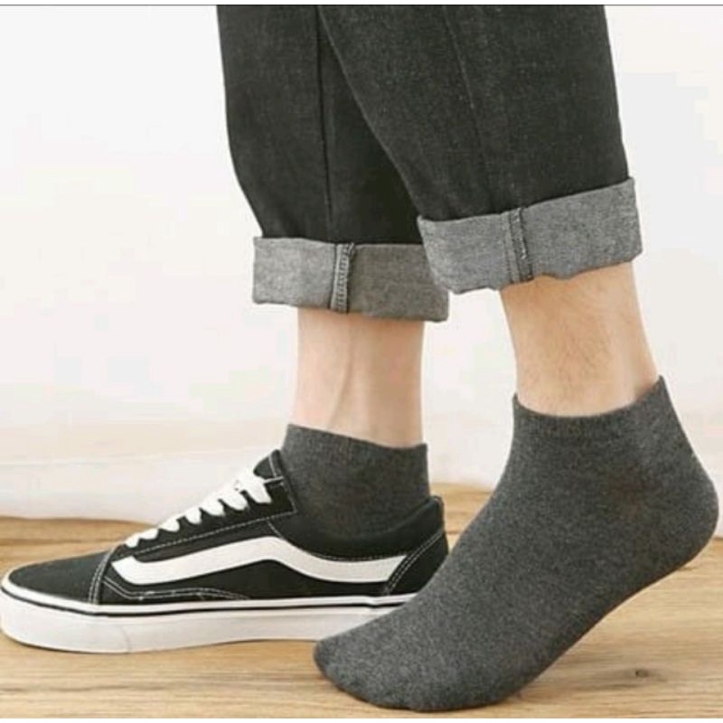 kaos kaki pendek bahan katun tebal