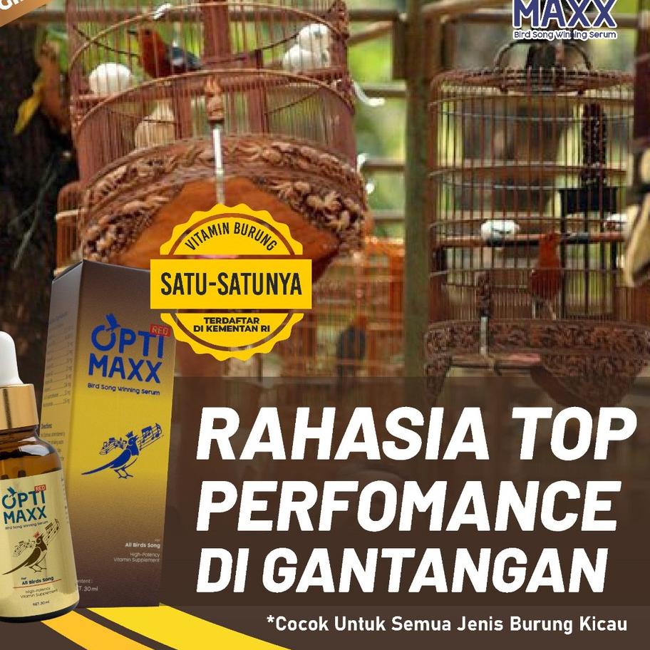 F⚡ASH SALE Original Optimaxx Optimax || Multivitamin Serum Burung Kicau 3x Tetes Langsung Gacor Peng