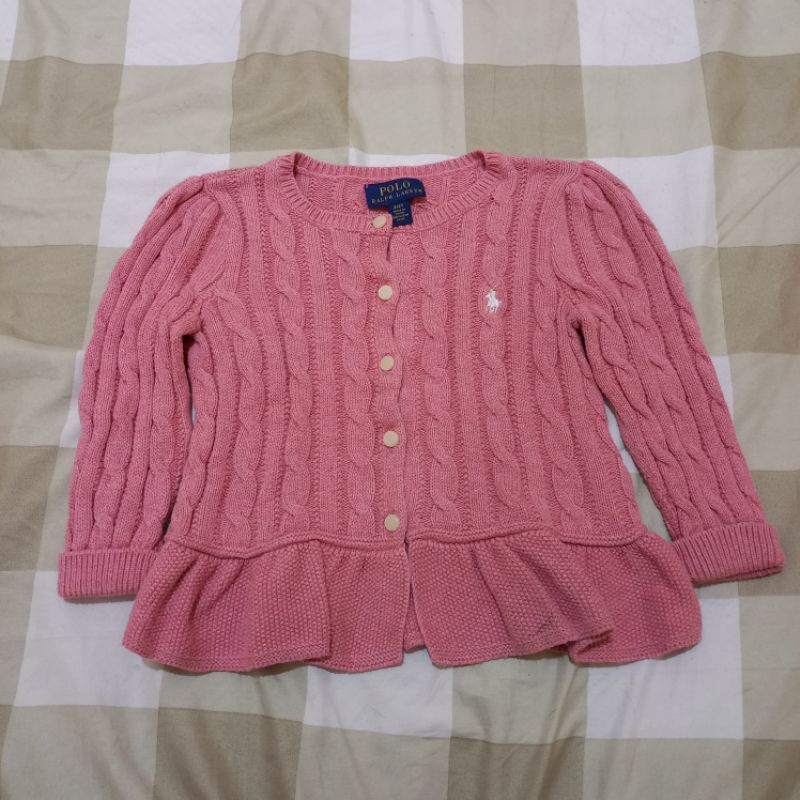 Cardi kepang RL anak 2 tahun