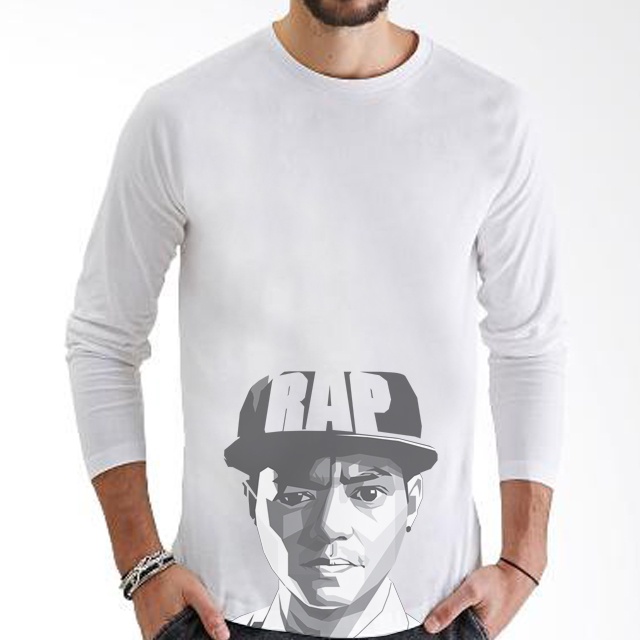 Kaos Tangan Panjang Reza Arap Reza Oktovian Tshirt Bahan 100% Katun Casual Fashionable T-SHIRT