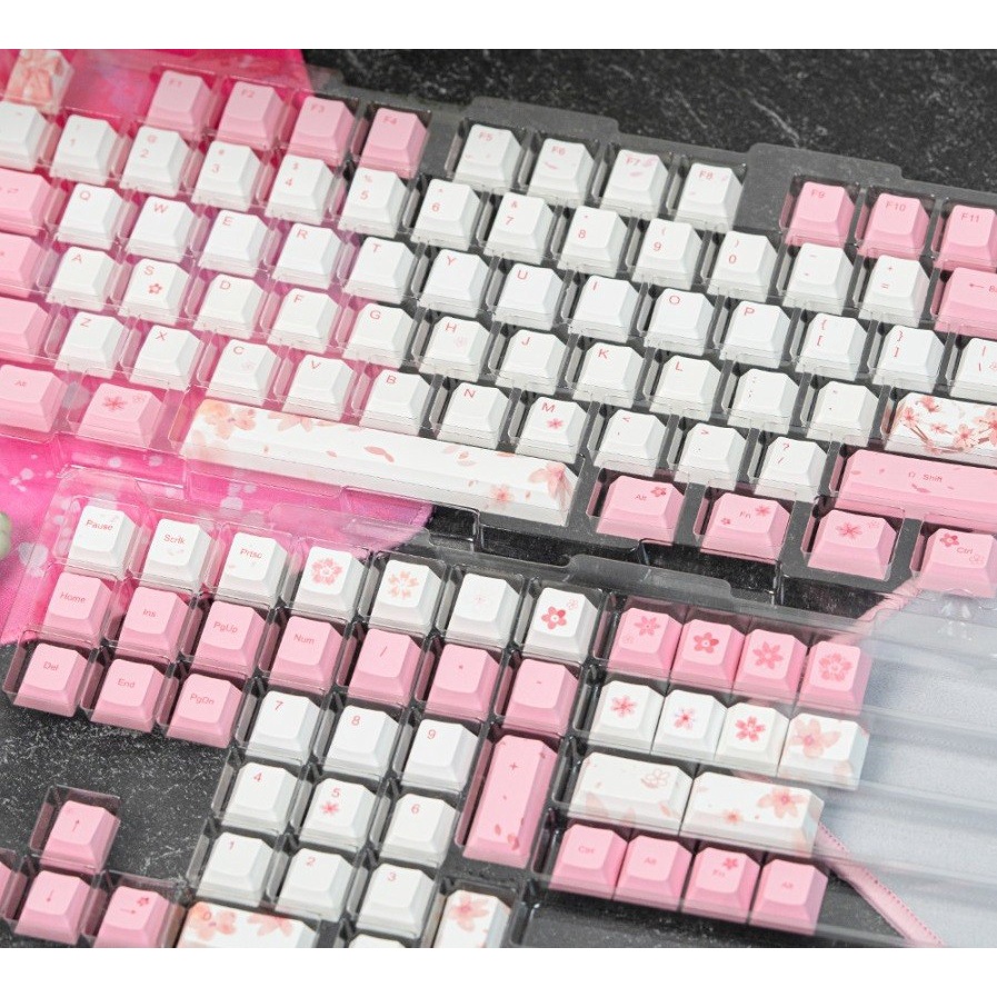 Yiqi New Cherry PBT Dye-sub Keycaps 122 set Cherry Profile