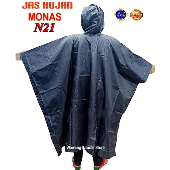 JAS HUJAN PONCO / KELELAWAR MONAS N21 ALL SIZE DEWASA PARASUT NYLON