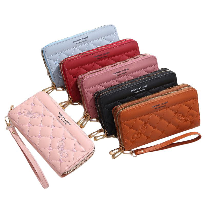 WTX-34 Dompet Panjang Wanita 2 Relesting  Bordir Import