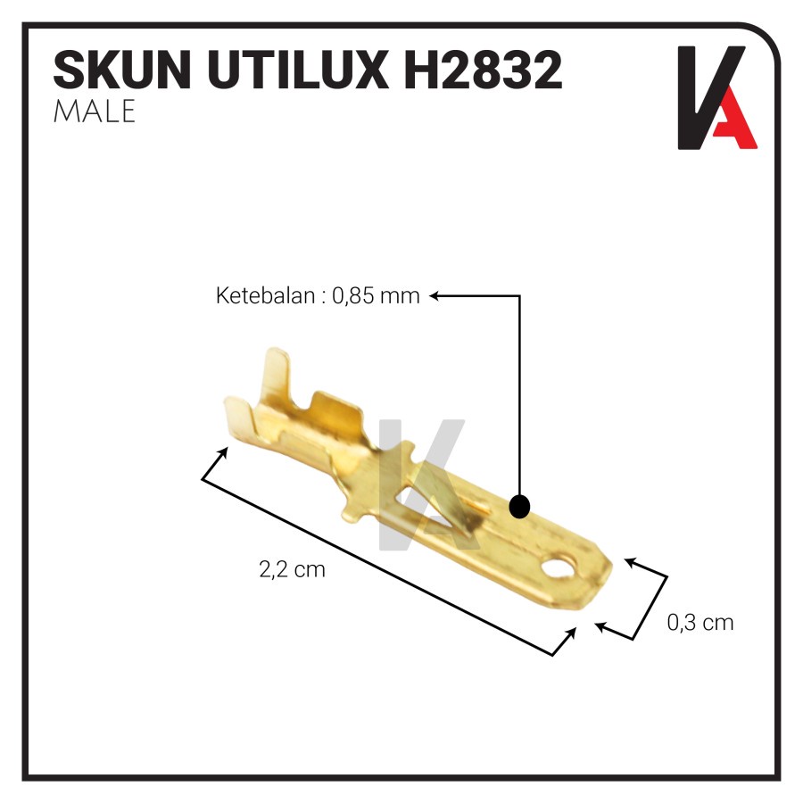 TERMINAL / SKUN MALE / SKUN COWO UTILUX H2832 BERKUALITAS