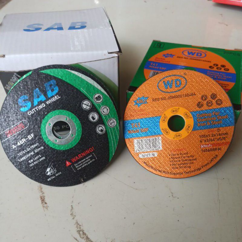 WD 4" x 1.2 mm batu gerinda potong WD/ batu potong WD/ batu gerinda