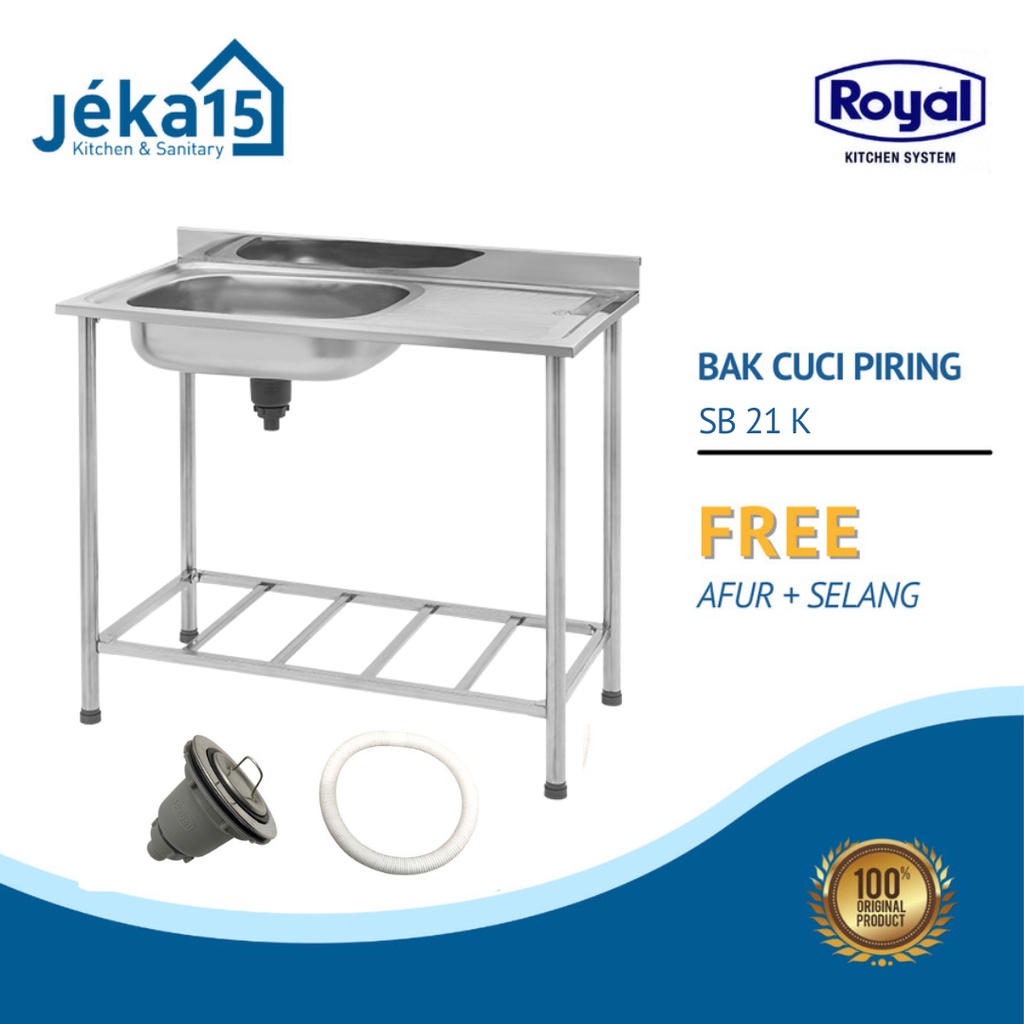 BAK CUCI PIRING | KITCHEN SINK STAINLESS ROYAL SB 21 K