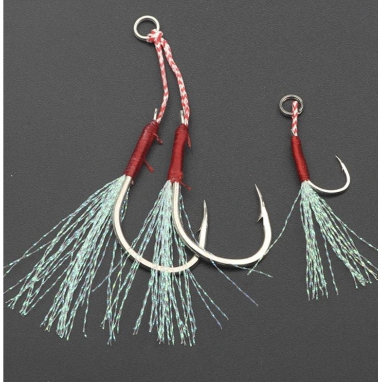 5,2,1 PCS Assist hook atau Umpan Sabiki 6CM ✓ Umpan Kotrekan umpan pancing / umpan ikan kembung / um