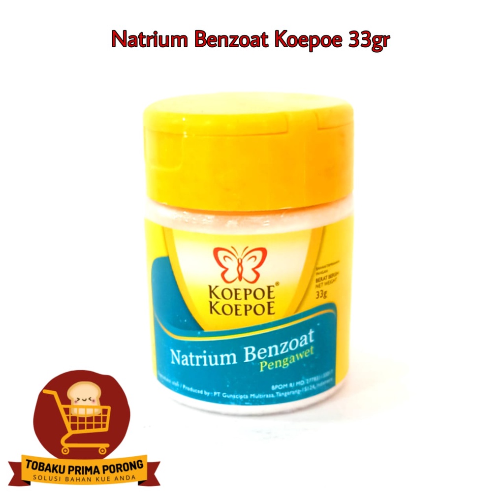 

NATRIUM BENZOAT KOEPOE 33gram / sodium benzoat / pengawet