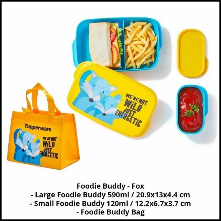 Tupperware Foodie Buddy Fox / Panda Kotak Makan