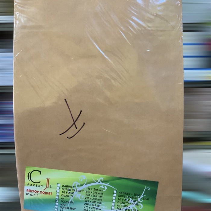 

Promo Amplop Cokelat F4 Gand Seal Promo