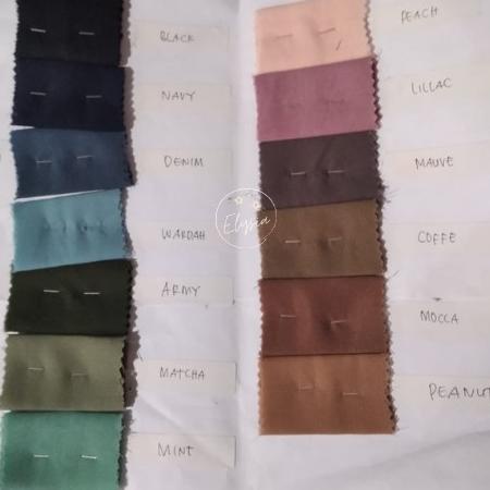 Murah LIZS7 Kain pollycotton El Royale / Kain Polycotton / kain bella square / kain hijab segi empat