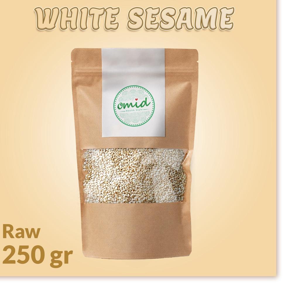 

trxJj8J3--250 gr - Organic White Raw Sesame | Biji Wijen Putih Mentah Organik