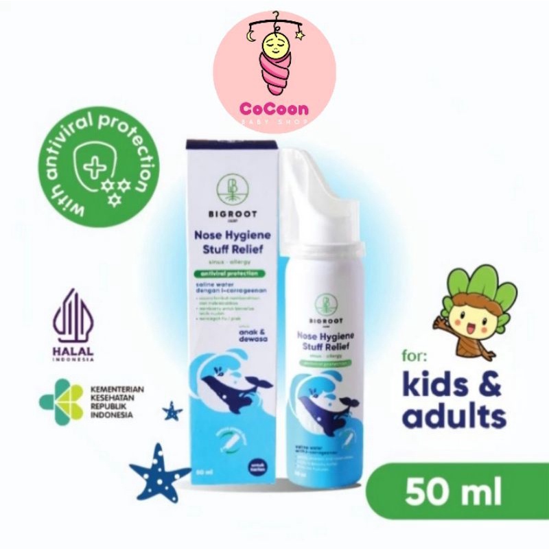 Semprot Hidung Bigroot Nose Hygiene Stuff Relief Kids Adult 50 ml