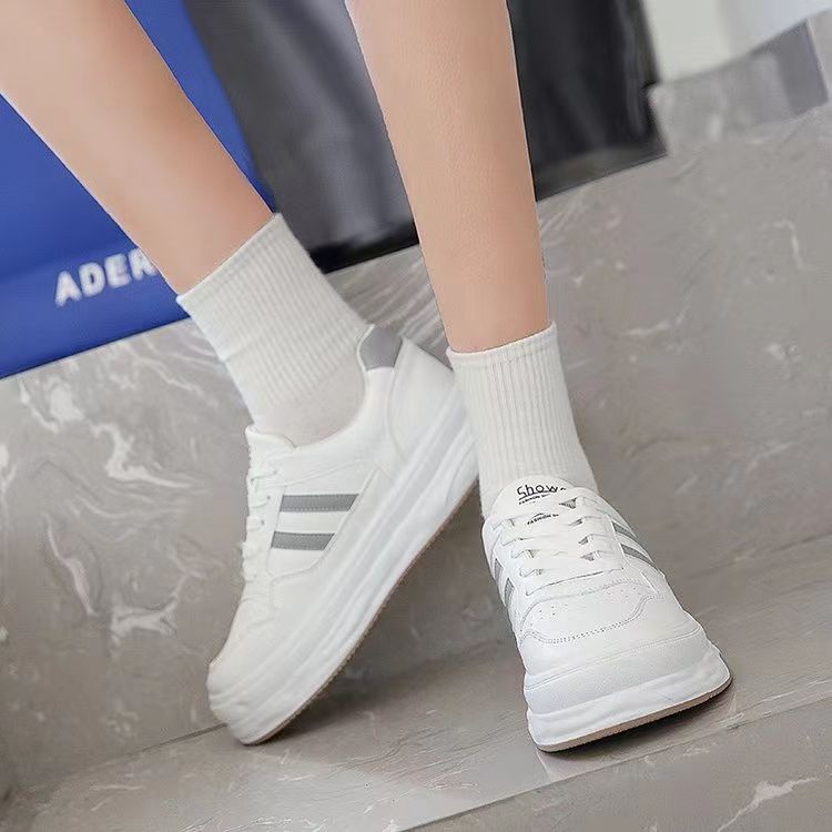 Free BOX Sepatu Sneaker Putih Wanita Import Premium Quality Sepatu Olahraga Sepatu Casual Sneakers Wanita Sport Shoes NS508