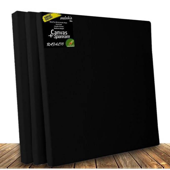 

Kanvas Lukis Hitam plus Spanram 110x110 cm Canvas 110x110cm by Ravalio