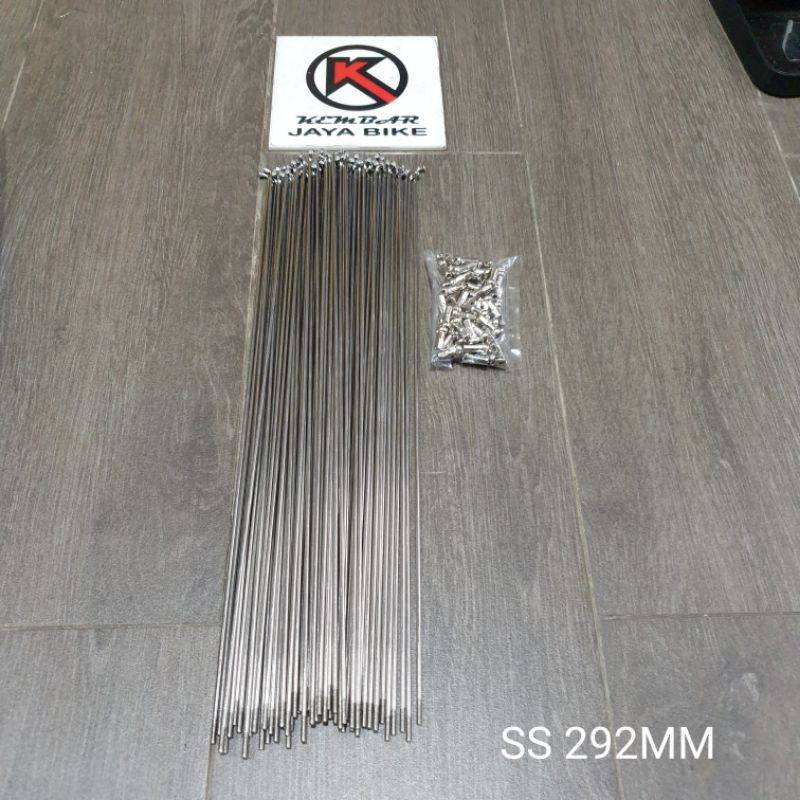 Jari - jari Stainless 14G x 292 mm Chrom