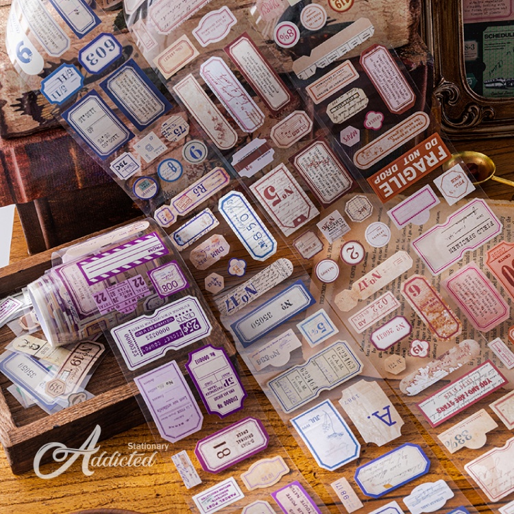 

Washi Tape Aesthetic 41pcs Cute Sticker Solasi Kertas Warna Old Object Series