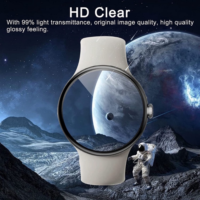 Film Pelindung Layar HD Curved PMMA PC Anti Gores Pecah Untuk Google Pixel Watch