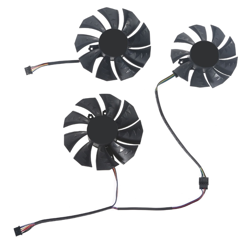 Bt Kipas VGA Efisien Tinggi Graphics Card Cooling Fan Untuk Warna Warni GeForce Rtx3060Rtx3060Ti Rtx3070 12V 4Pin, 85mm 75