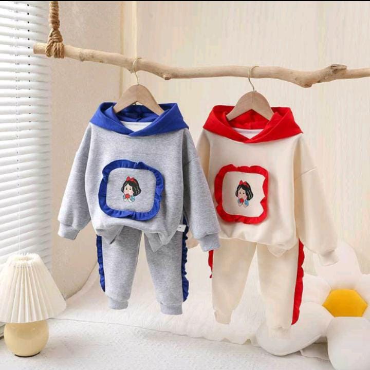 HOODIE ANAK PEREMPUAN/PROMO BAJU SETELAN KUPLUK PILIH WARNA 1-5 TAHUN