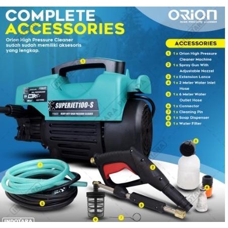 Original Mesin Steam Cuci Motor & Mobil Jet Cleaner Orion Superjet100S