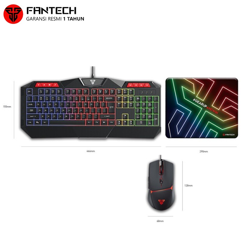 Fantech 3 in 1 Combo P31 Gaming Keyboard Mouse Mousepad