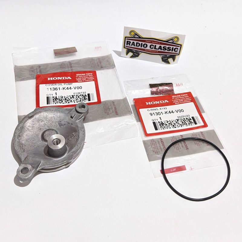 CAVER TUTUP GIGI POMPA OLI SET O-RING COVER OIL PUMP HONDA BEAT ESP SCOOPY ESP VARIO 110 ESP 11361K4