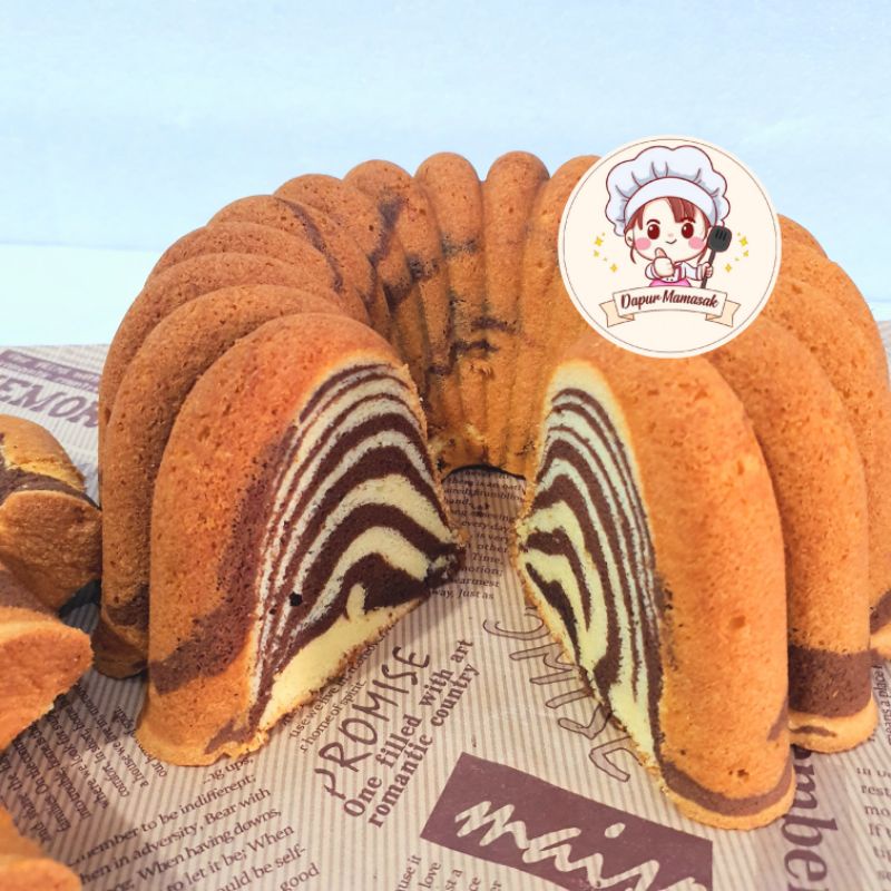 

DM - Kue Bolu Marmer Wisman Premium (22cm) / Marble Cake / Bolu Macan Terenak / Kue Imlek / Kue Natal / Bolu Marmer Imlek