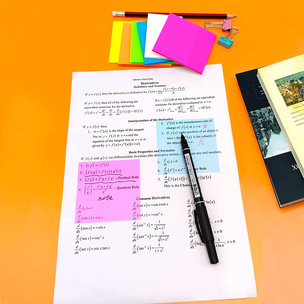 50 Lembar Sticky Note Transparan Bahan PET Untuk Pelajar