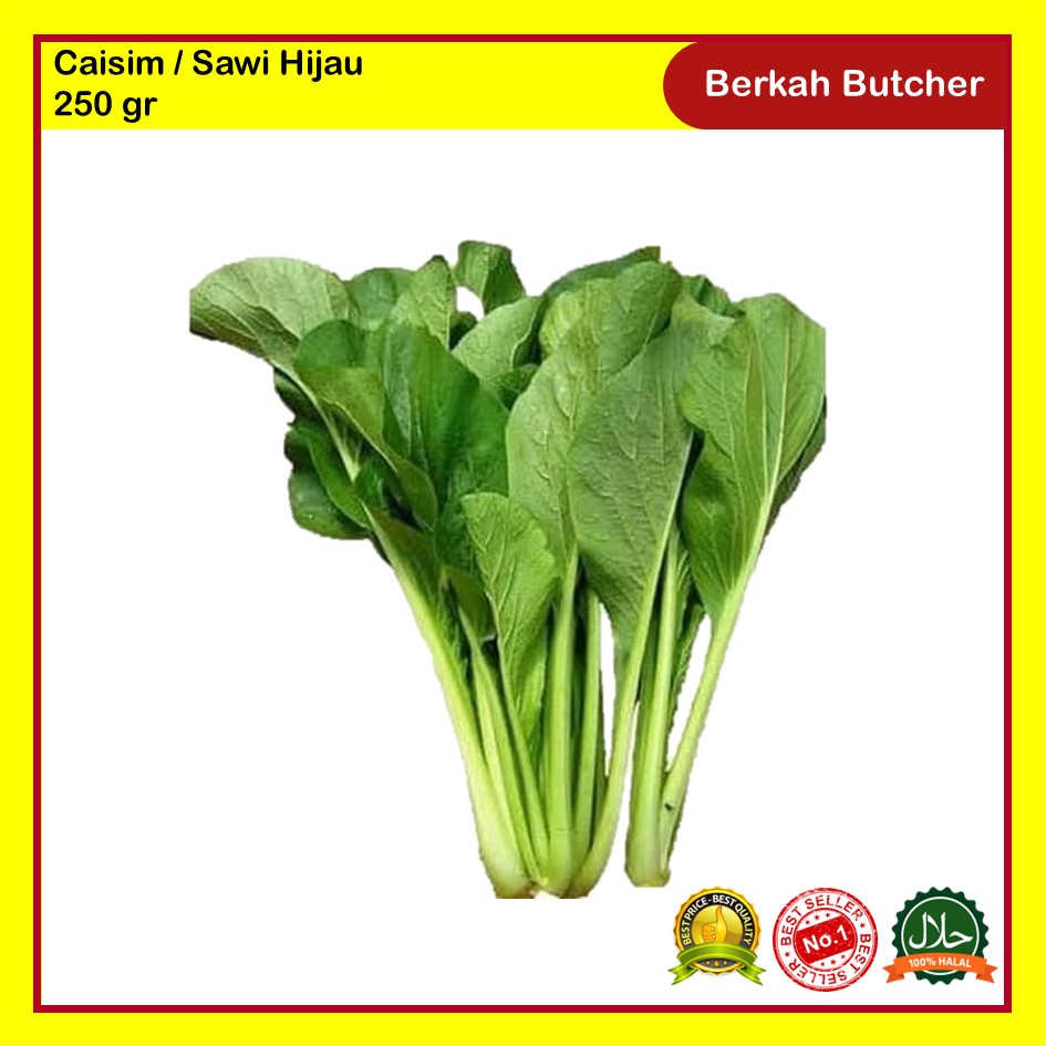 Caisim / Sawi Hijau Segar 250 gr Berkah Butcher