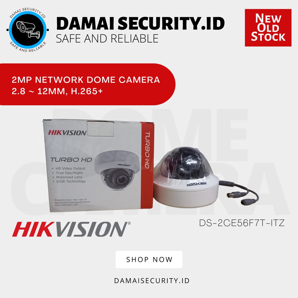 Hikvision DS-2CE56F7T-ITZ Dome Analog IR Camera