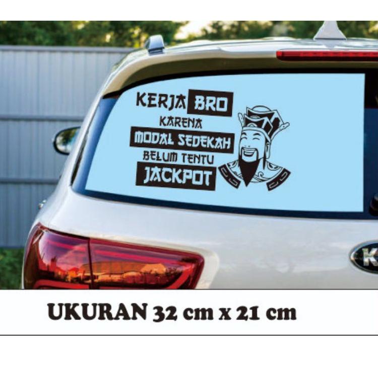 Paling Disukai.. Cutting Sticker Stiker Truk/Mobil L300 Kakek Domino Higgs Kerja Bro Karena Modal Se