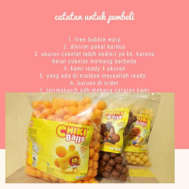 

Star 10.10 CHIKI BALLS ayam keju cokelat 200 - 250 gram II cemilan chiki balls II snack kiloan free bubble warp !