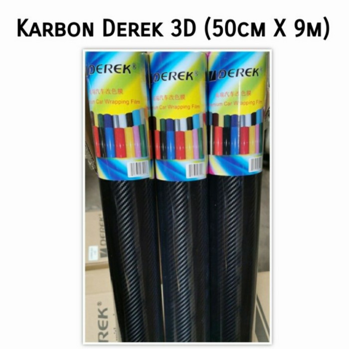 Sticker Carbon 3D Derek, Karbon 3D Derek Roll
