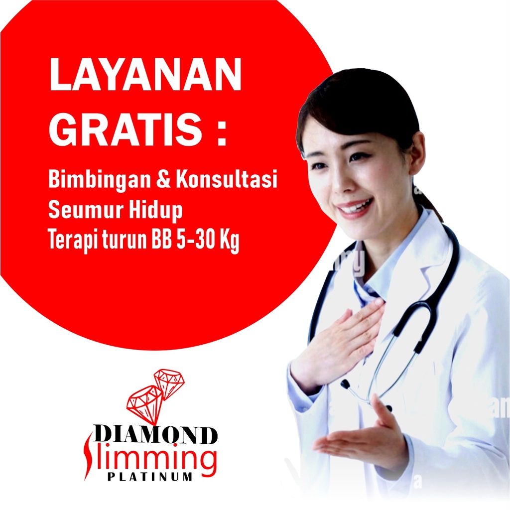 Diamond Slimming Platinum - Original [ CARD MEMBER ] 1Botol isi 60 kapsul Obat Diet Paling Ampuh