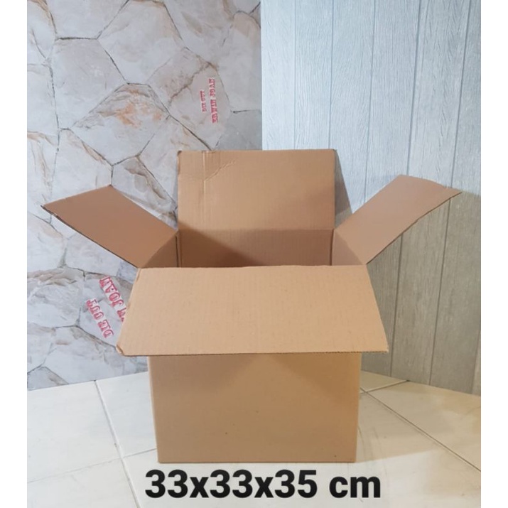 

Kardus / Box / uk. 33x33x35 cm / Karton packing polos baru ST