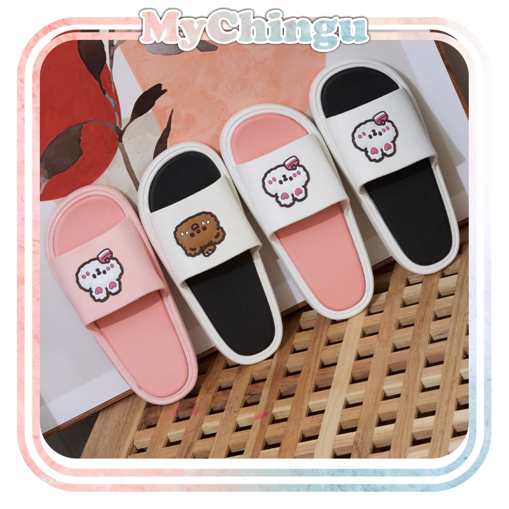 ❀ Chingu ❀ SA016 Sandal Empuk Eva Rumah Motif Bear Kelinci Ringan Santai Sendal Rumah Jalan Jalan Empuk Import Murah