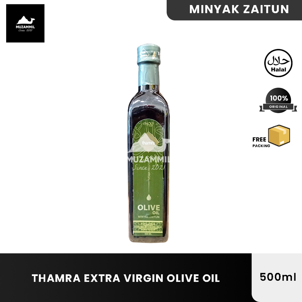 Minyak Zaitun Thamra 500ml Extra Virgin Olive Oil Murni