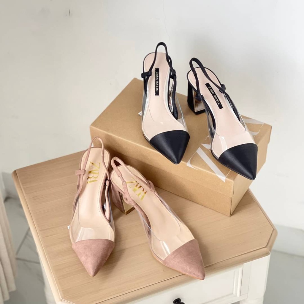 SANDAL WANITA ZS-917 TRANSPARENT GLUE HEELS 5CM