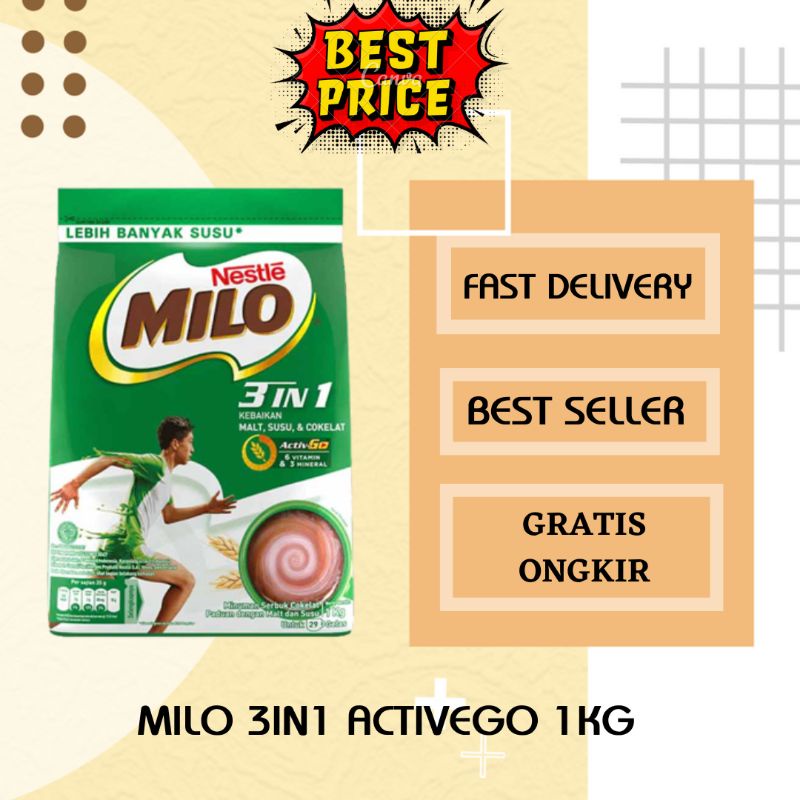 MILO ACTIVE GO 3IN1 1KG