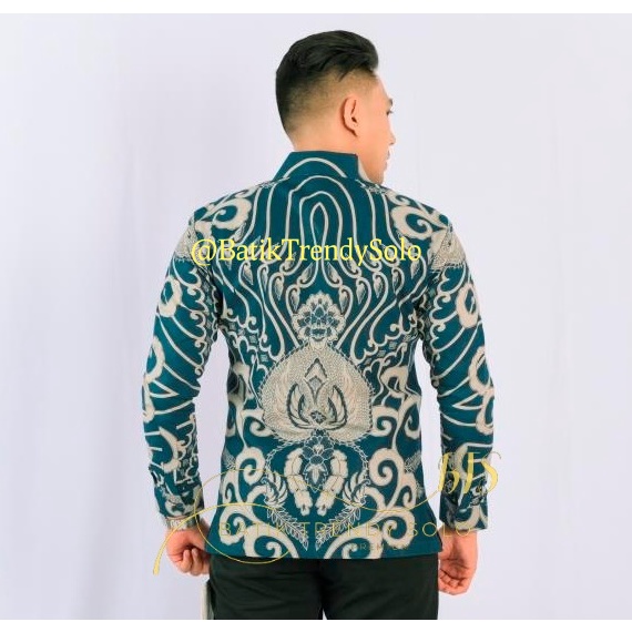 Hem  Kemeja Baju Batik Pria Cowok Laki Laki Slimfit Full Lapis Furing Lengan Panjang Lengan Pendek Original Asli Batik Jumanta Solo Laweyan Size S M L Xl XXL  21