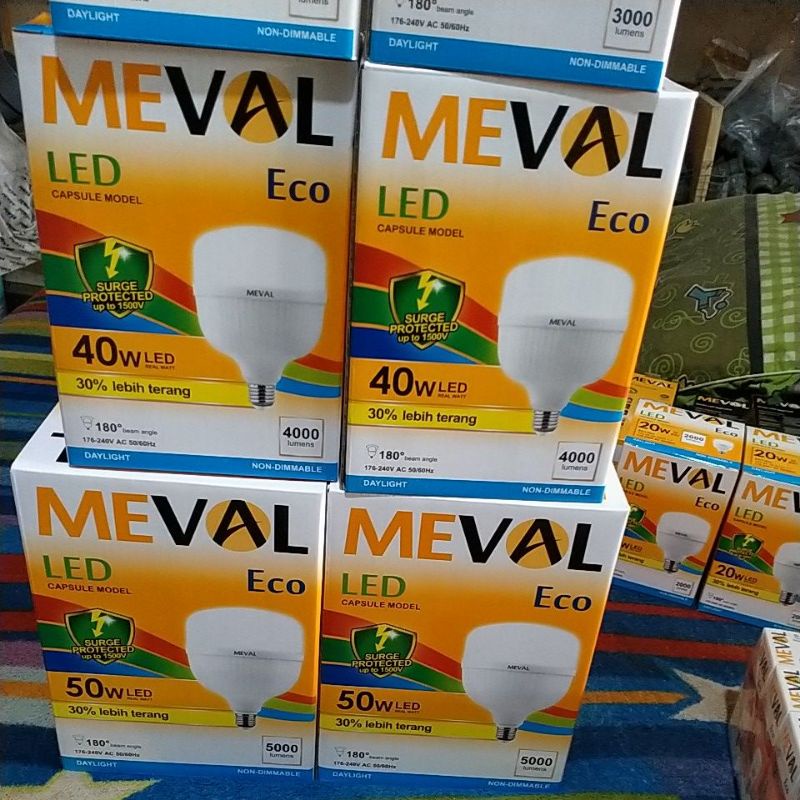 Lampu LED Plano Turbo & Meval 10.000 jam lumen