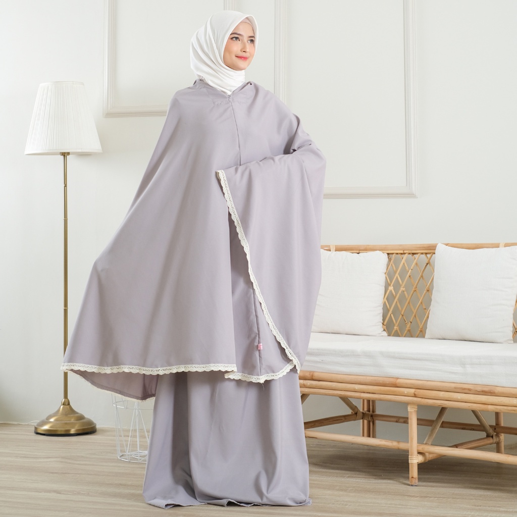 mukena dewasa katun polos rajut alesha mukena polos jumbo mukena katun premium mukena travelling muk