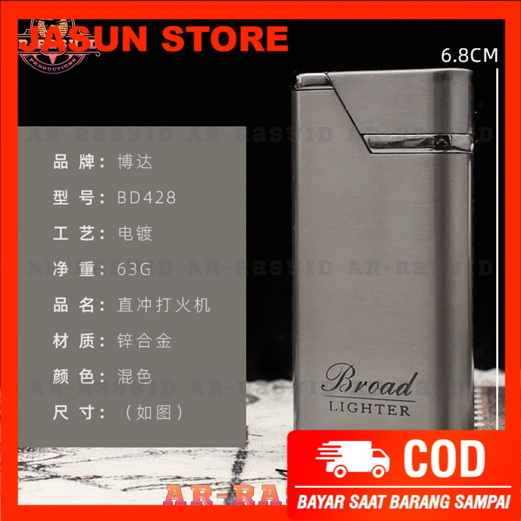 Bisa COD! Korek Api Las Gas Broad Lighter BD-428 1971