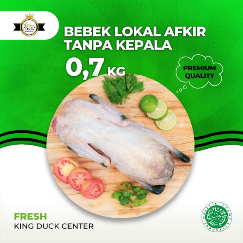 

BEBEK LOKAL AFKIR / DAGING BEBEK 0.7 KG TANPA KEPALA KAKI