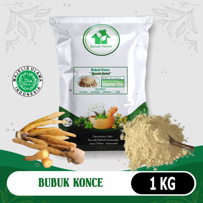 

Bubuk konce murni kemasan 1kg